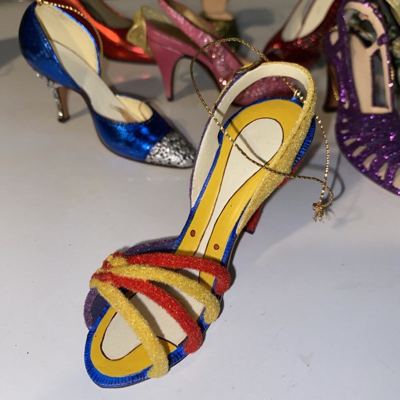 The Met Shoe Ornament Christmas 2012 Collection Multi Color Open Toe Sandal