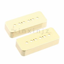 Set of 2 P90 SoapBar Guitar Pickup Cover Gold Plated 50mm & 52mm *kk