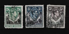 Northern Rhodesia 1938 2S 6D to 5/- SG41-43 Fine Used WS45159