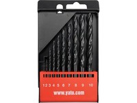 Yato Spirallbohrersatz Hss 10-Tlg. 1-10Mm YT-4461
