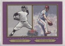 2002 Fleer Fall Classic Whitey Ford Steve Carlton #99 HOF 0c6