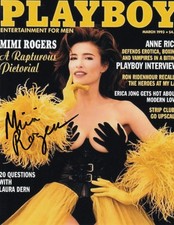 PLAYBOY COVER: Stunning Mimi Rogers HAND Signed 10x8 Photo [19783]