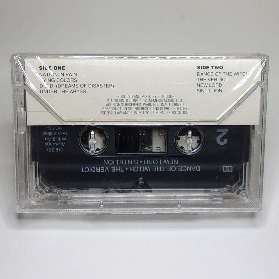 Sintillion Vintage 1990 Cassette Tape "Nation in Pain" Thrash / Heavy Metal RARE - Image 2 of 2