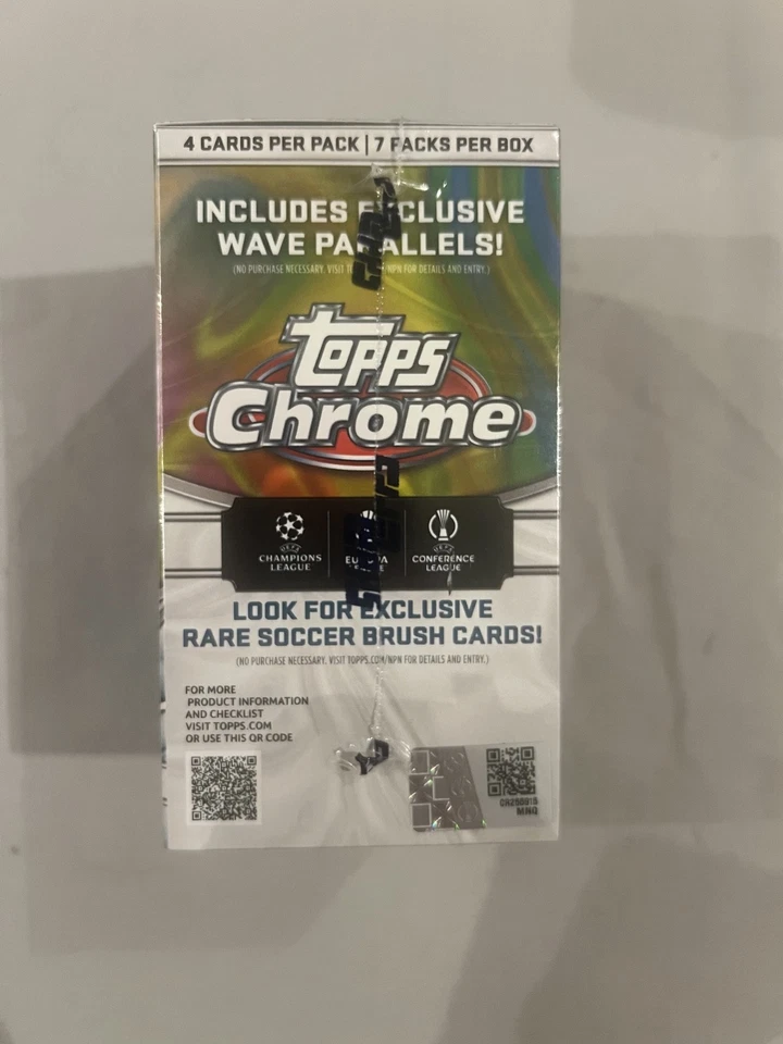 Topps Chrome Uefa UCC 2024-25 Sealed Soccer Blaster Box - Image 4 of 4