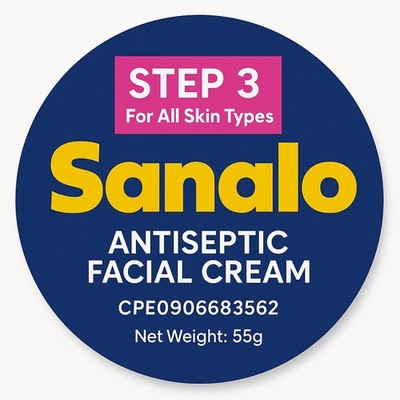  SANALO  Facial Cream  - Antiseptic, Skin Care, Acne Treatment - 55g 