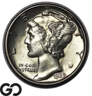 1939 Mercury Dime Full Bands, Solid Gem BU++ FSB
