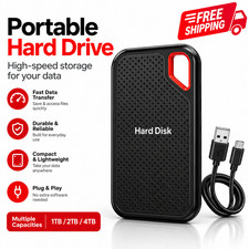 2TB 4TB 8T Portable SSD Type-C External Hard Drive High Speed USB 3.1 Laptop