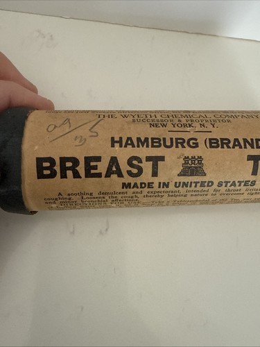 Vintage Hamburg Tea Wyeth Chemical Company, Quack Med Tube With Contents - Picture 7 of 14