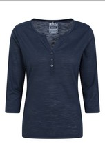 * Mountain Warehouse Paphos Isocool Quick-drying Breathable UV Navy Blue Top 22