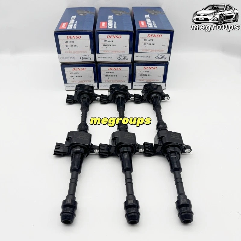 6x DENSO 673-4023 22448-8J115 UF349 Ignition Coil For Nissan Pathfinder Maxima Foto 2 de 4