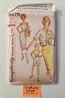 Simplicity 3478 Misses Shorts Blouse Skirt Jacket Cumberbund Size 11 Bust 31 ½ U — photo 1