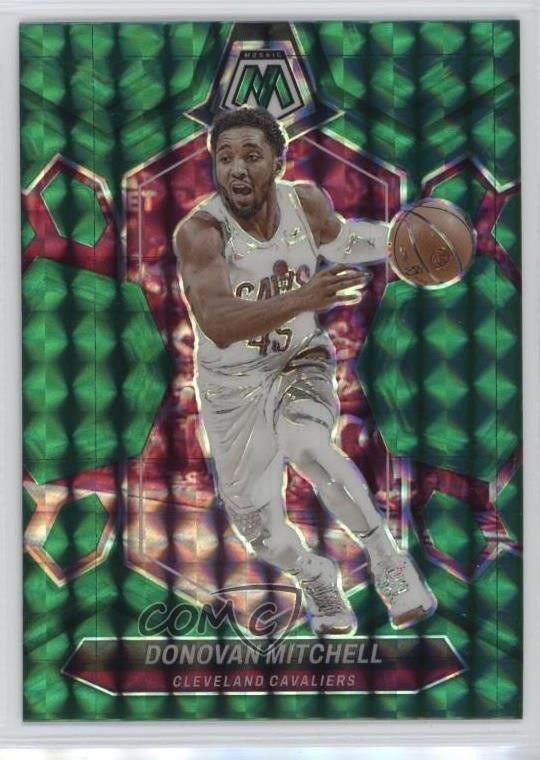 2023-24 Panini Mosaic Green Mosaic Prizm Donovan Mitchell #143 00gy