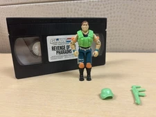 Vintage GI Joe Rapid Fire 1990 Complete With Original VHS Tape Fresh Off Card