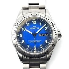 FORTIS Wristwatch Cosmonaut Day-Date Automatic Men Excellent Condition Working