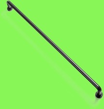 6 Pack 12 5/8" Center to Center Matte Black Modern Cabinet Pulls Solid Contempor