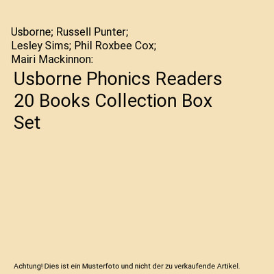 Usborne Phonics Readers 20 Books Collection Box Set, Usborne; Russell Punter; Le