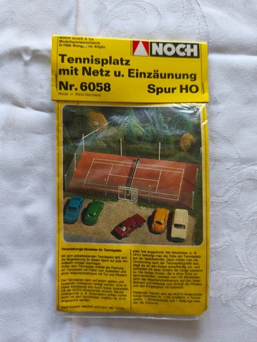 Pista de tenis NOCH con red + vallado, pista HO 1:87, n.º 6058 | Zustand: Neu