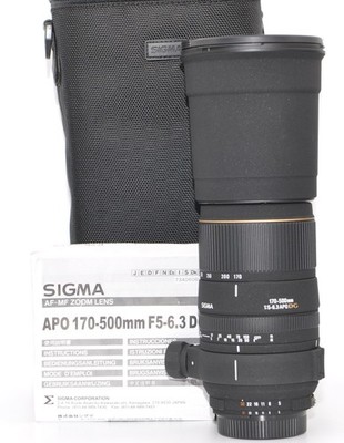 Sigma 170-500mm F5-6,3 APO DG Objektiv für Nikon Zt. Sehr gut 1 Jahr Gewähr. #+1