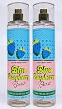 BATH BODY WORKS BLUE RASPBERRY BURST FINE FRAGRANCE MIST SPRAYS 8 OZ SET OF 2