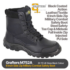 GRAFTERS 'DMZ 6' M752A – Military Side-Zip Combat Safety Boot | Size (6 - 11)