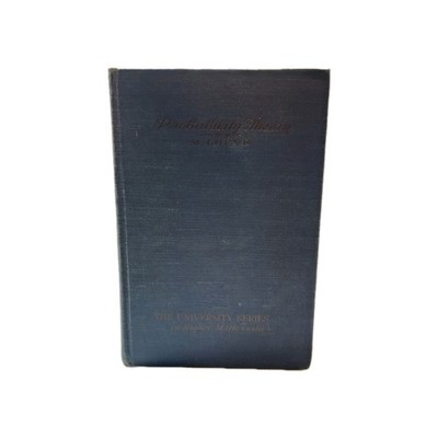 Vintage 1955 Signed Probability Theory Foundations by Michel Loeve Hardcover 