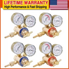 Pack of 4 Oxygen and Acetylene Regulators Welding Gas Gauges CGA540 and CGA200