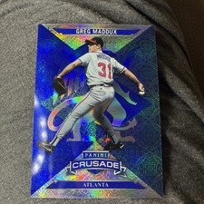 Greg Maddux 2025 Panini Crusade - Crusade Blue Mojo #19 Atlanta Braves