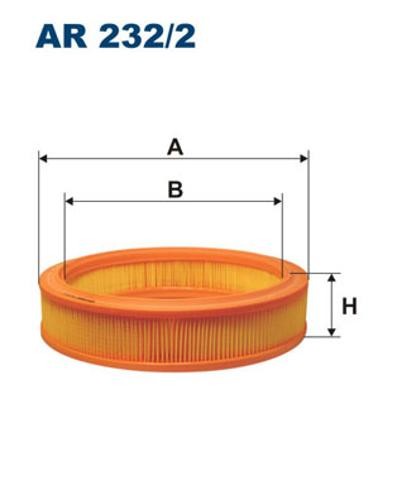 AIR FILTER AR 232/2 FOR FIAT SEICENTO/600/Hatchback/Van 176B2/187A1.000 1.1L
