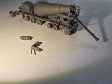 Mezclador de cemento de descarga frontal Oshkosh escala Ho línea premium kit sin decorar 3d...