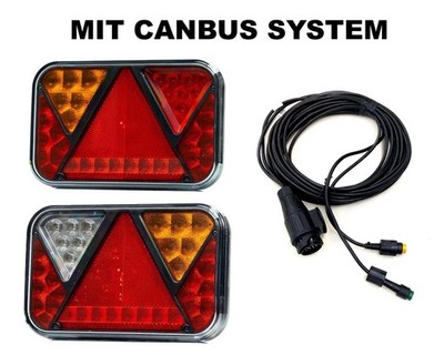 2x LED Rückleuchte 12V Bajonett 5 PIN  LED Control Box Canbus und Kabelbaum 5m