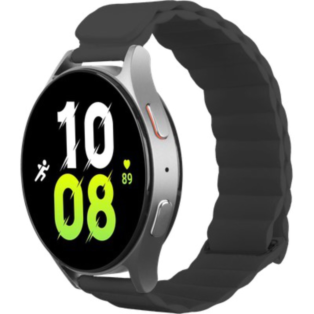 Bracelet Magfit pour Samsung Galaxy Watch 20mm noir idéal du bureau à la salle de sport