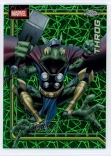 2026 Topps Chrome Marvel Comics Hulk Green Lazer Refractor /99 Throg #178 0kg8