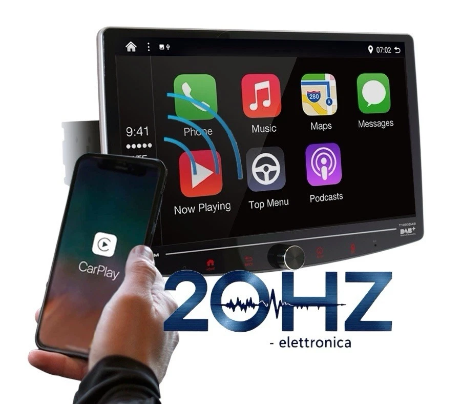 MACROM T1003DAB Autoradio Monitor Car Tablet Android Apple DAB+ BT T 1003 DAB - Immagine 3 di 4