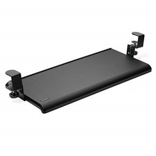 Kensington Clamp-On Keyboard Tray, Under Desk Keyboard Drawer with Cable