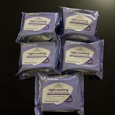Makeup Remover Cleansing Facial Towelettes Wipes Night Calming 25ct ULTRA SOFT