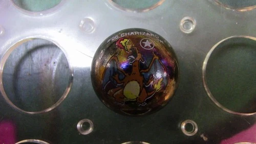 Pokemon 1998 1st edition glass Marble #06 charizard holo
