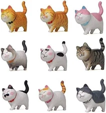 Miniature Cat Figure Collection Decor