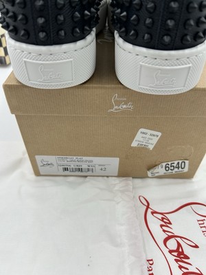 Men’s Christian Louboutin spike boat slip on sneakers size 42 made in Italy Men main image 2