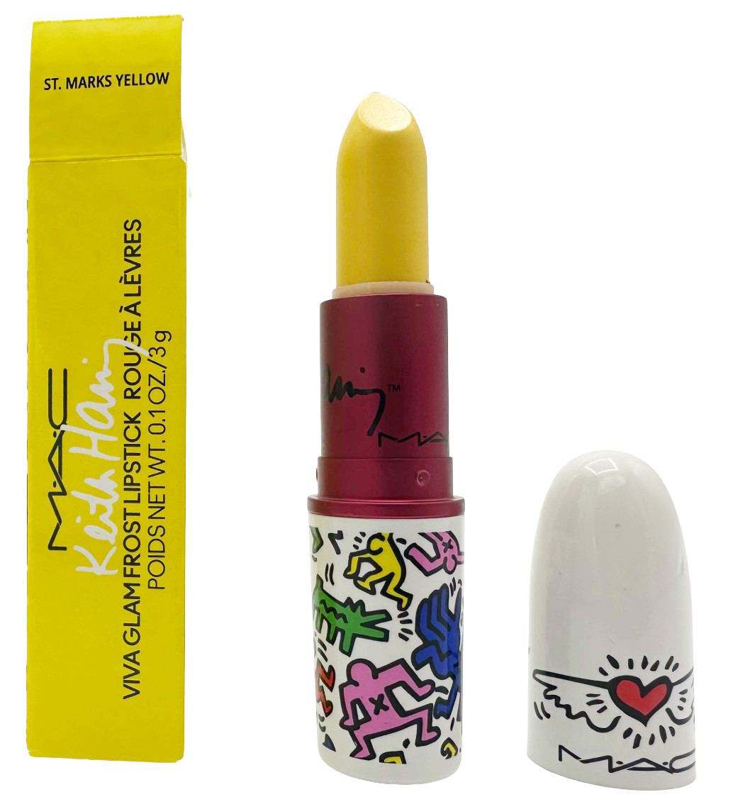 MAC Lipstick Frost St. Marks Yellow Viva Glam Haring | Rossetto Raro