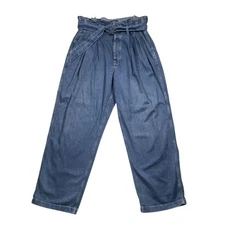 Polo Ralph Lauren Men's Jeans Blue Belted Pleated Utility Vintage Denim 31R