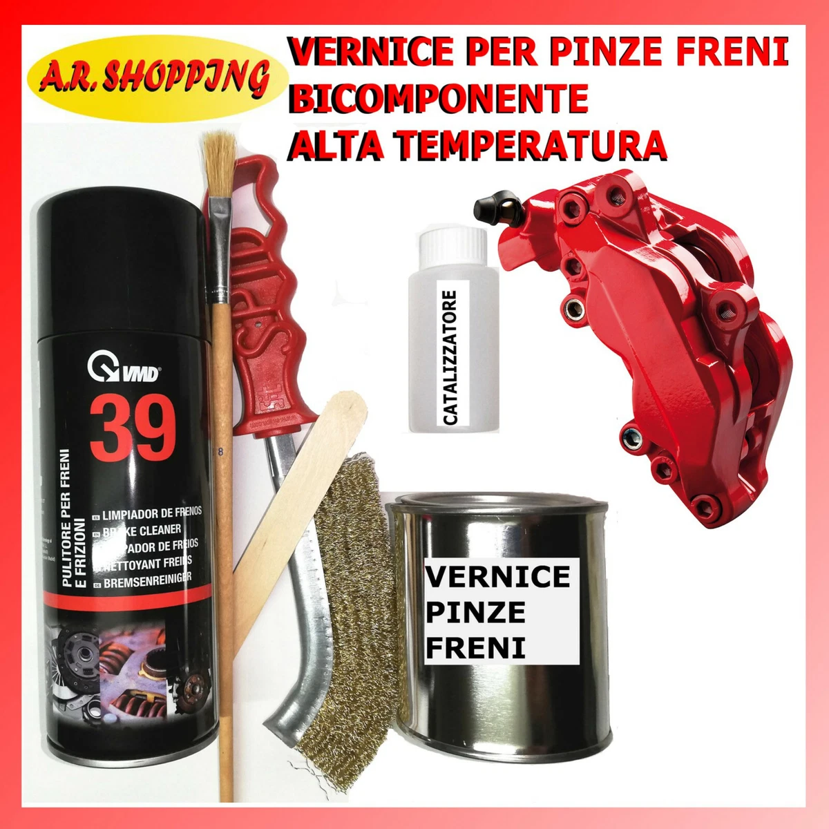 Striscia Led Moto Vernice Spray Alta Temperatura Per Pinze Freni: Personalizza La Tua Auto Con Colori Brillanti! Vernice Per Pinze Freni Auto - Foto 3