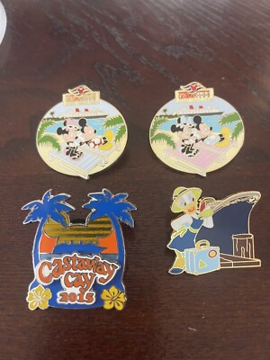 Walt Disney Cruise Line Castaway Club 06 / 07 & Castaway Cay 2015 & Daisy  Pins
