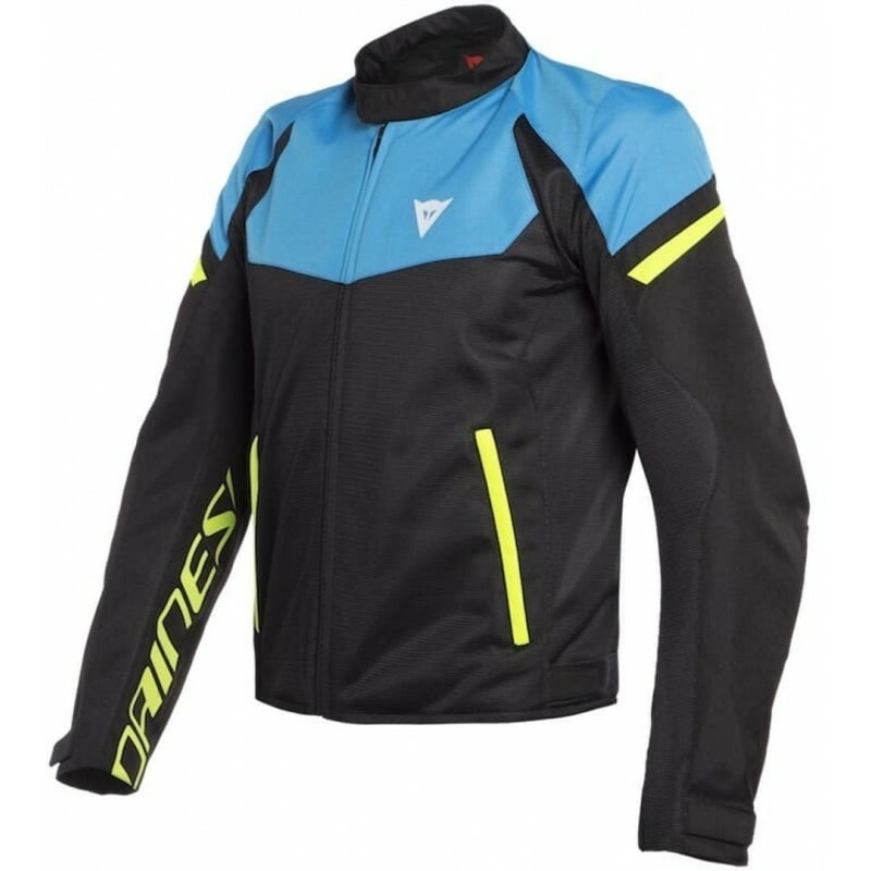 Summer Motorcycle Jacket Dainese Bora Air Tex Black Blue Yellow 