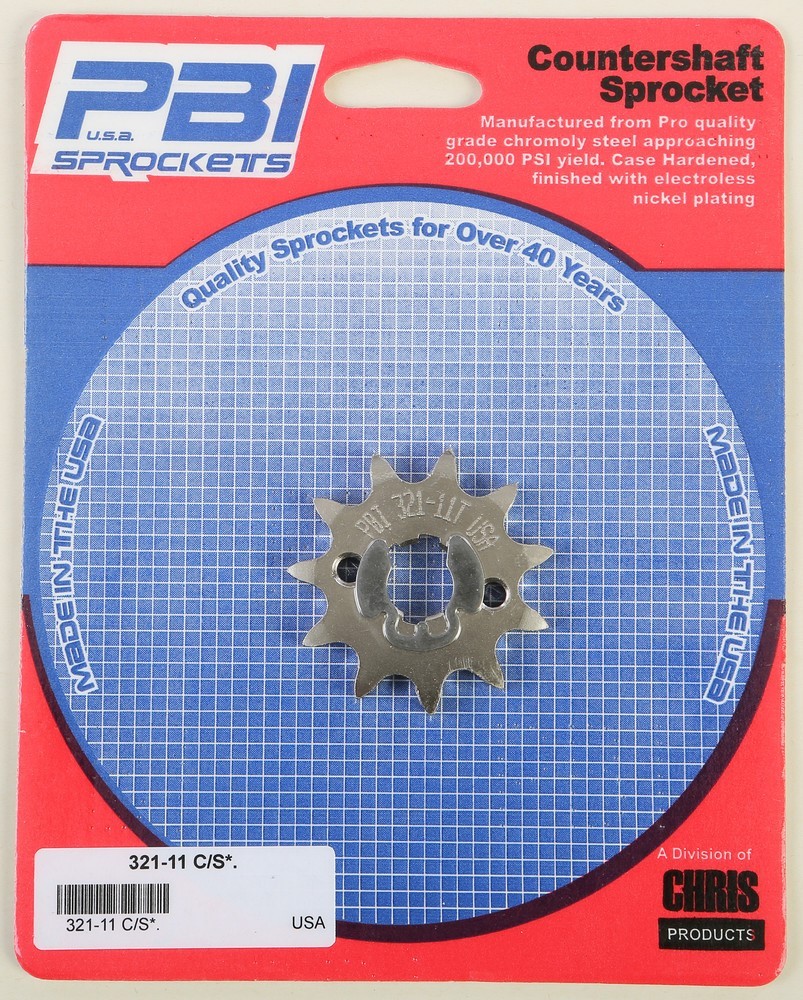 PBI 321-11 Front Countershaft Sprocket 11T CRF100F 2013-2017