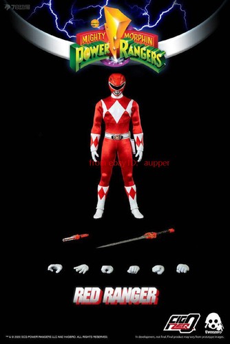 Figura de acción Threezero 3a Power Rangers Figzero Series Red Ranger 1/6 juguete nuevo - Imagen 6 de 9