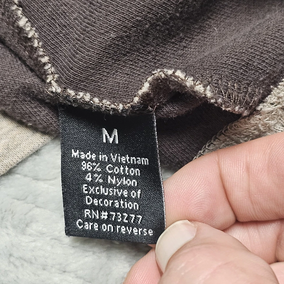 Apt. 9 Mens Sweater 1/4 Zip Pullover Size Medium Brown - Image 3 of 4