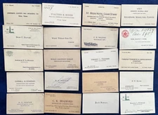 1930s 1940s Texas Oil Speculator Business Card Collection Lot of 20 Vintage