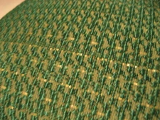 VTG GREEN AND GOLD  ACCENT PILLOW CUSHION GEOMETRIC PATTERN square rectangle