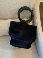 Simon Miller Nubuck Leather Bucket Bag Round Handles Made In France