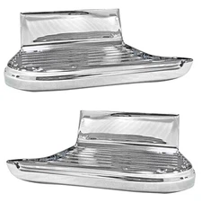 1955~1966 Chevy Pickup Truck Bed Step Short Bed Pair RH+LH Side Chrome Metal